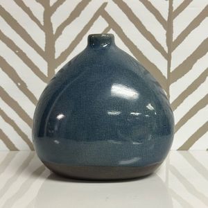 Blue & Brown Vase Pottery Ceramic Modern Vase